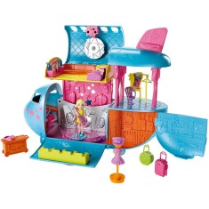 Boneca Polly Pocket Show Avião da Turnê Mattel