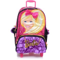 Mochila com Rodinhas Escolar Sestini Barbie 16Z M 64122