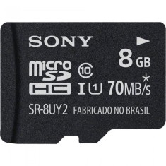 Cartão de Memória Micro SDHC com Adaptador Sony 8 GB SR-8UY2