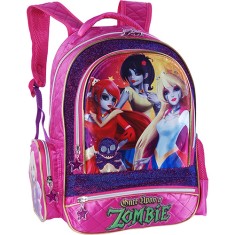 Mochila Escolar Luxcel Princesas Zombie Pink IS30931PZ G