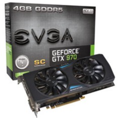 Placa de Video NVIDIA GeForce GTX 970 4 GB GDDR5 256 Bits EVGA 04G-P4-2977-KR