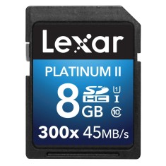 Cartão de Memória SDHC Lexar Platinum II 8 GB LSD8GBBBNL300