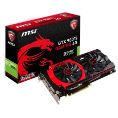 Placa de Video NVIDIA GeForce GTX 980 Ti 6 GB GDDR5 384 Bits MSI GTX 980Ti GAMING 6G
