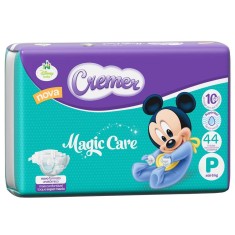 Fralda Cremer Disney Baby Tamanho P 44 Unidades Peso Indicado Até 6kg