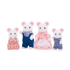 Boneca Sylvanian Families Família dos Ratos Brancos Epoch