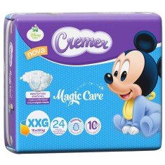 Fralda Cremer Disney Baby Tamanho XXG 24 Unidades Peso Indicado 15 - 22kg