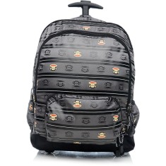 Mochila com Rodinhas Escolar Sestini Paul Frank 16T03
