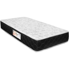 Colchão Solteiro Molas Bonnel Castor D20 Prata Floral 88 x 22 x 188 cm