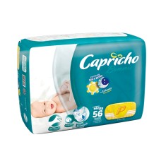 Fralda Capricho Bummis Tamanho P Mega 56 Unidades Peso Indicado 3,5 - 5kg