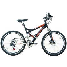 Bicicleta Houston 21 Marchas Aro 26 Suspensão Full Suspension Freio a Disco Montrey 2.0