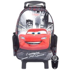 Mochila com Rodinhas Escolar Dermiwil Carros Lights 60111