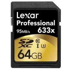 Cartão de Memória SDXC Lexar Professional 64 GB LSD64GCBNL633