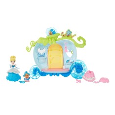 Boneca Princesas Disney Mini Cenário Luxo Cinderela Hasbro