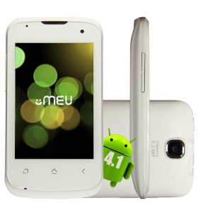 Smartphone MEU AN350 Câmera 3,2 MP Desbloqueado 2 Chips 4GB Android 4.1 (Jelly Bean) Wi-Fi 3G