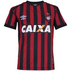 Camisa Jogo Infantil Atlético Paranaense I 2015 com número Umbro