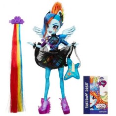 Boneca My Little Pony Equestria Girls Rainbow Dash Rainbow Rocks B1038 Hasbro