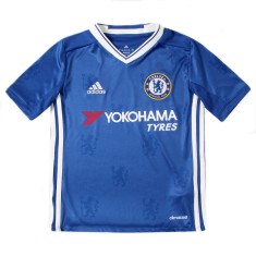 Camisa Torcedor infantil Chelsea I 2016/17 sem Número Adidas