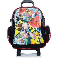 Mochila com Rodinhas Escolar Dermiwil Ben 10 Ominiverse Metalic M