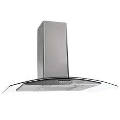 Coifa Parede Nardelli 80 cm Vidro Curvo Slim Inox