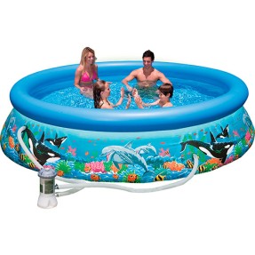 Piscina Inflável 5.600 l Redonda Intex Easy Set Oceano