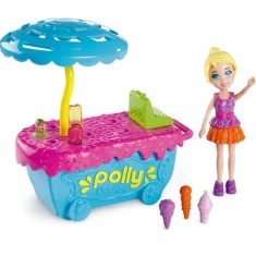 Boneca Polly Parque de Diversões Banquinha de Sorvete Mattel
