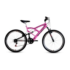 Bicicleta Stone Bike 21 Marchas Aro 26 Suspensão Full Suspension Freio V-Brake Kanguru Gt