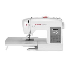 Máquina de Costura Doméstica Ziguezague Ponto Invisível Brilliance 6180 - Singer