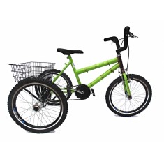 Bicicleta Triciclo Valdo Bike Aro 20 Freio V-Brake Bambu